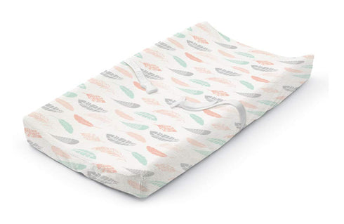 Summer Coral Days Ultra Soft Changing Pad Cover for Infants