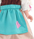 Little Adventures Cinderella Day Dress with Headband, Princess Doll Dress - Doll Not Included, Machine Washable