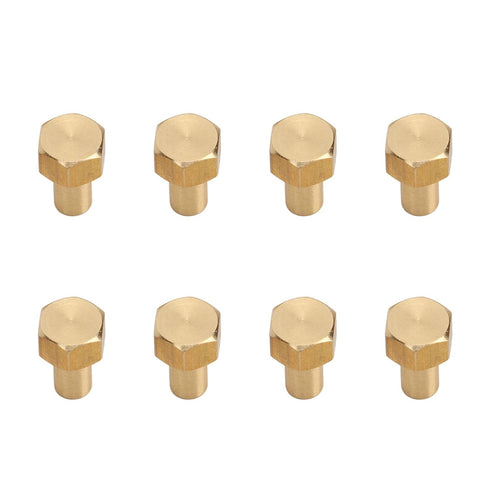 1/24 RC Hex Nut, 8Pcs Brass RC Wheel Lock Nut Replacement Accessories for SCX24 Wheels & Tires (8mm)