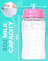 2 8oz 6m-2y TidyFriend Pk Baby Bottle Anti Colic with Straw Built In Nipple Valve & Base Vent Hole for Gas Reduction