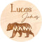 Personalized Newborn Announcement Sign for Hospital - Single Sided - Wooden Birth