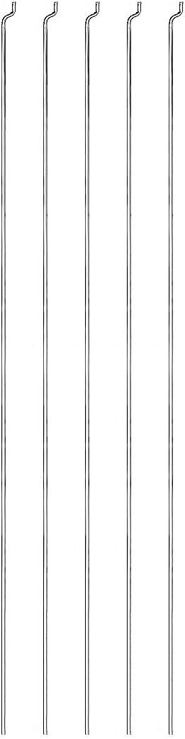 uxcell 1.2mm x 260mm Steel Z Pull/Push Rods Parts for RC Airplane Boat Replacement, Pack of 5