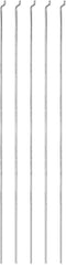 uxcell 1.2mm x 260mm Steel Z Pull/Push Rods Parts for RC Airplane Boat Replacement, Pack of 5