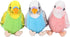 3 Pcs Budgerigar Plush Toy, 5.5 inches, Parakeet Plush Toy, Budgie Soft