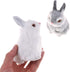 Mini Realistic Cute Plush Rabbits - Lifelike Animal Easter Bunny Simulation Toy Model Gift (Rabbit Plush Toys)