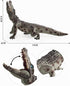 2 Pcs Simulated Crocodiles Model Figure Toy, Realistic Alligator Figurines Collection for Educational Props