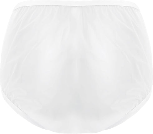 Vxuxlje 3Pcs Adult Unisex Waterproof Underwear Transparent Elastic Waistband Briefs Underpants