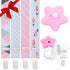 Liname Neutral Pacifier Clip with Teething Toy - 4 Pack Clips for Boys & Girls, Binky Holder Soothie Paci Clip