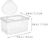 HAKIDZEL 4pcs Refillable Wipes Dispenser Container with Lid Dustproof Pp Plastic Wipe Storage Box for Home and Travel
