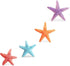 Starfish for Crafts, 4PCS 3 Inch Starfish Decor Ornaments for Kids and Toddler Sea Shells