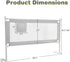 69-in (69 INCH, HONEY JOY Bed Rail for Toddlers, Extra Long, Portable Safety Bed Guardrail w/Side Pocket, Baby Bed Rail