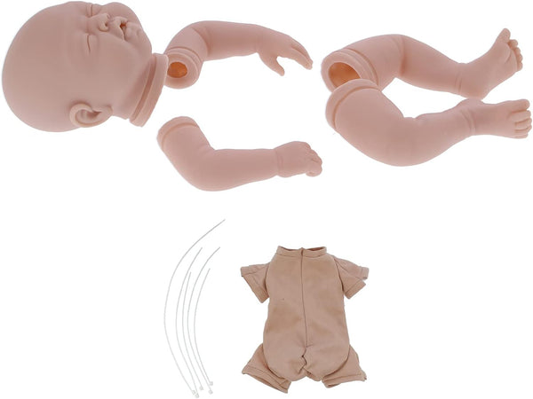 SUNGOOYUE 22Inches DIY Doll Kit - Unpainted Blank Doll Parts Accessory Set