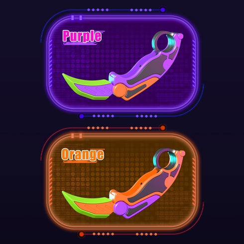2pcs Fidget Claw Knife, 3D Gravity Plastic Toy Switchblade, Sensory Knife Fidget Toys for Kids & Adults