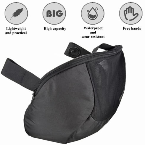 Infant Stroller Clip-On Storage Bag, Compatible with Doona, Non-Slip Zipper Snap-On Organizer Bag for Baby Stroller