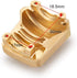 RCLions 2pcs Brass Diff Cover, Heavy Duty Front/Rear Axles Housing Cover for TRX4 T4 Upgrades, 1/10 RC Crawler