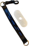 CHU-BUDDY Chew Holder, Black Screen Print, Black Tether, Natural Strap