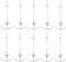 XJMWXHFC 10pc Adjustable Doll Display Holders, Clear Plastic Action Figure Stands, Transparent Support