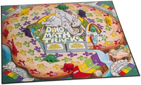 Counting Learning Resources Dino Math Tracks Game Math Manipulatives, Montessori Board Game, Addition and Subtraction