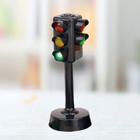Kisangel 2pcs Traffic Signals Lamp Toy - Traffic Lights with Sound Light for Early Education Kids