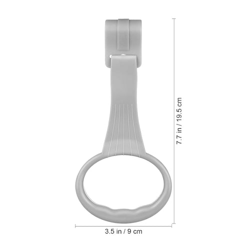 Dranvosk 4Pcs Baby Pull Up Rings for Playpen & Crib, Portable Infant Walking Assistant with Safety Stand, Universal