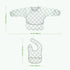 2 Pack 6-24M haakaa Baby Smock Bib (Long Sleeve + Short Sleeve), Waterproof + Easy Clean Toddler Feeding Bib