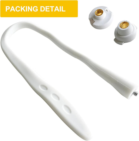 iTODOS Baby Monitor Mount Compatible with HelloBaby HB65/HB66/HB248, ANMEATE SM935E, Versatile Twist Mount - White