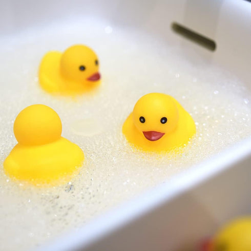 Yellow Rubber Ducks, 7pcs Large Bath Toys for Baby Shower Infants Kids Toddler Party Decoration