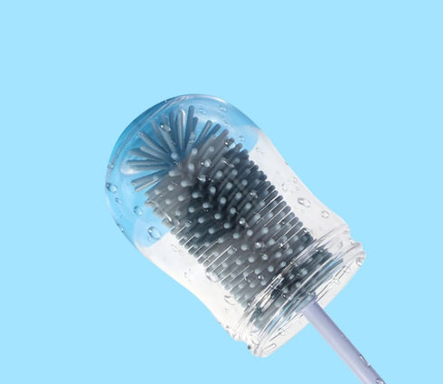 Generic Set Multi-Purpose Bottle Cleaner Brush for Travel I Baby Bottle Brush, Travel Bottle Cleaner Kit with Silicone