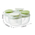 Formula Dispenser No-Spill with Four Compartment, Infant Milk Powder Dispenser Portable On The Go, Kids Snack Formula