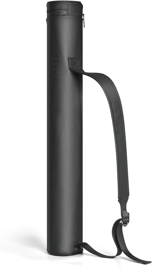 Waterproof PU Tube Carrying Soft Bag - Flexible Cylinder Storage for Mahjong