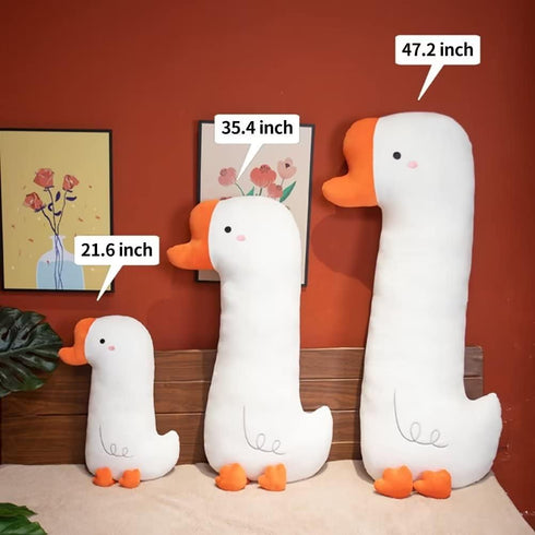 PEACH CAT Cute Long Giraffe Plush Pillow - Kawaii Stuffed Animal for Girls and Boys (Yellow, 35.4")