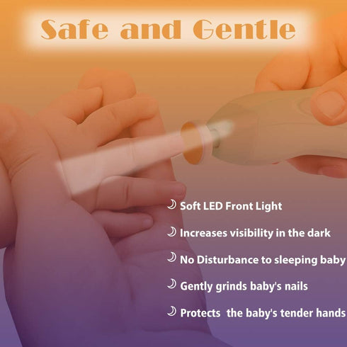 Baby Nail Trimmer Electric Nail File, 20 in 1 Safe Nail Filer Grinder Kit for Newborn Infant Toddler Kids or Adults