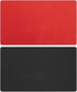 2 Pack Card Game Mat for MTG - Board Game, Magic, and TCG Playmat in Black/Red (24x14 in)