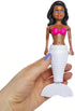 Mermaid Bath Toys for Toddlers Kids Girls - Princess Wind Up Tail Flap Floating Water Bathtub Toys, 6 Pack for Swimming