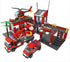General Jim's Fire Station Multi Emergency Vehicle, 774 Piece Modular Building Block Bricks Toy