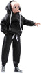 1/12 Scale Male Clothes - Men's Black Hoodie Pants Trousers for 6 Inch Action Figure Body Doll