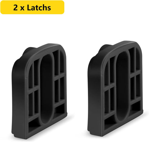 Retractable Baby Gate Replacement Parts, 55" W x 33" H Likzest Extensions (Includes 2 x Latches + 2 x Brackets + Screws)