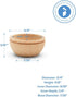 3/4 inch, Pack 100 Woodpeckers Unfinished Wood Mini Bowl, Perfect for Scale Models, Dollhouse Dishes, Wood Craft