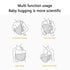 ICRPSTU Summer 3D Breathable Baby Carrier - Adjustable Mesh Baby Carrier Wrap with Thick Shoulder Straps and Pocket