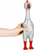 13.5" (4 Pack 2 2 Large Sparkle Glitter Rubber Squeeze Chicken with a Long Funny Squeaky Sound (Gold - Silver) Glitter