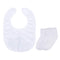 Infant Baby Boys' Girls' Christening Baptism Embroidered Cross Bib and Socks for Outfits