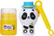 No Spill Bubbles Uncle Bubble Anti-Spill Pals - Set with Panda Bear, Super Solution & 2 Bubble Wands