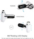 Splenssy 5~85 360 Water Bath Thermometer LED Digital Shower Temperature Display Baby Bath Water Thermometer