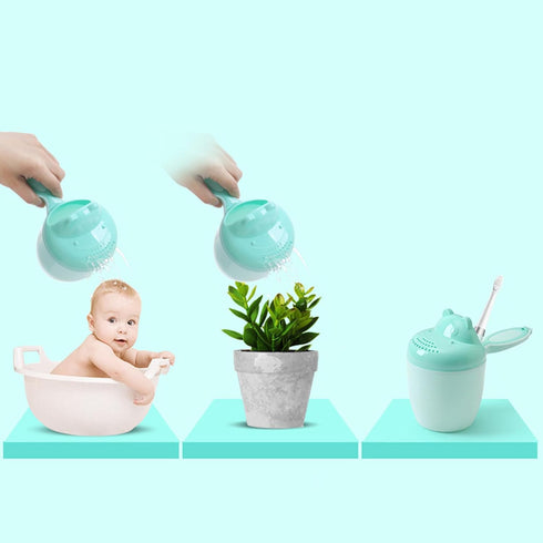 TTTLLNN Baby Bath Rinse Toddler Hairwash Cup Shampoo Cup Waterfall Bath Rinser Eyes Protective Sprinkler Cup