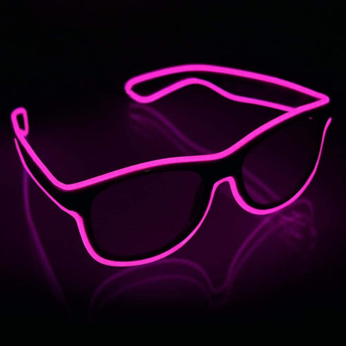 YouRfocus Wireless LED Light Up Glasses, Glow in the Dark Neon Rave Glasses for Rave Party, EDM, Halloween, Christmas