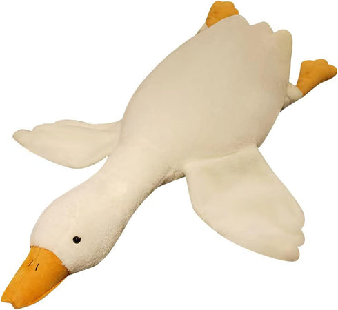 Swan Stuffed Animal - 35.43 Inch Weighted Plush Goose Toy, 5.5 lbs, Gifts for Kids