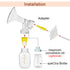 Maymom Flange Adapter for Spectra S1, S2 - Connects Maymom Breastshield/Bottle with Spectra Backflow Protector