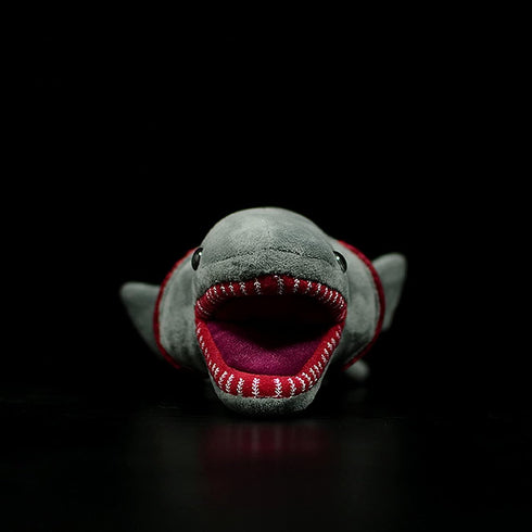 Frankiezhou Home 20.5" Realistic Frilled Shark Plush Toy - Simulation Grey Lifelike Frilled Six Gill Shark Stuffed