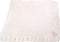 Sanjit Knitted Crochet Finished Light Pink Chenille Large Baby Blanket with White Teddy