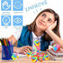 PROLOSO 15 Pcs Puzzle Cube Pencil Erasers, Kids Party Favors, Classroom Student Prizes, Brain Teasers